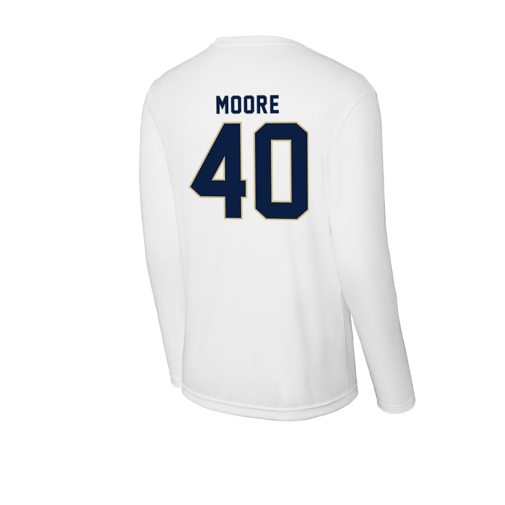 Akron - NCAA Baseball : David Moore - Activewear Long Sleeve T-Shirt Hoodie, Sweatshirt | CoreVibeTees.com (Image 2)