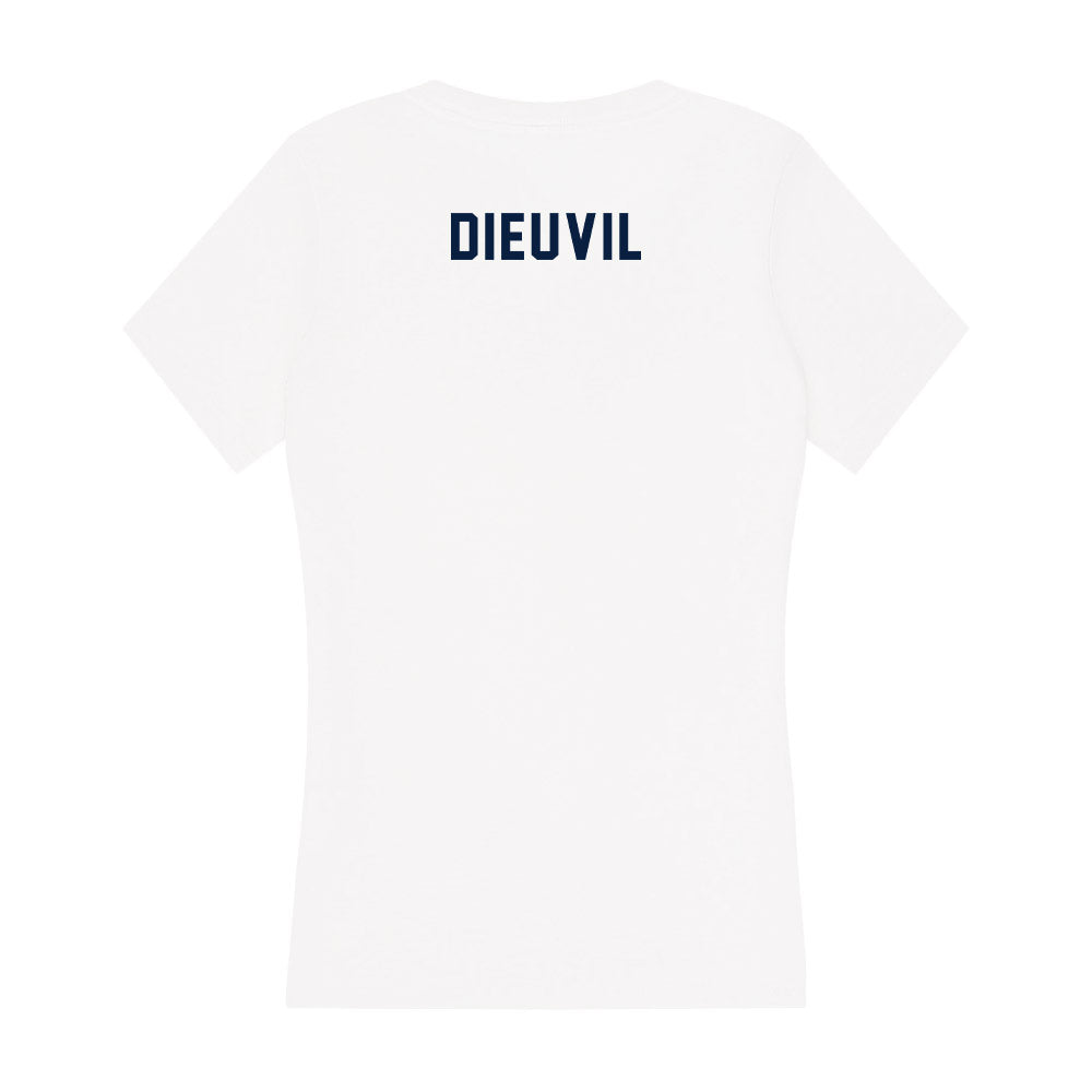 Akron - NCAA Men's Track & Field : Jean Dieuvil - Women's V-Neck T-Shirt Hoodie, Sweatshirt | CoreVibeTees.com (Image 2)