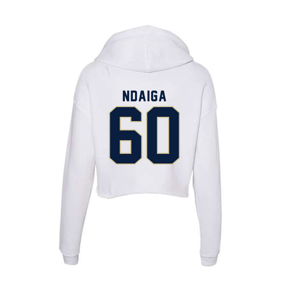 Akron - NCAA Football : Jeremiah Ndaiga - Women's Crop Fleece Hoodie T-Shirts, Sweatshirt | CoreVibeTees.com (Image 2)