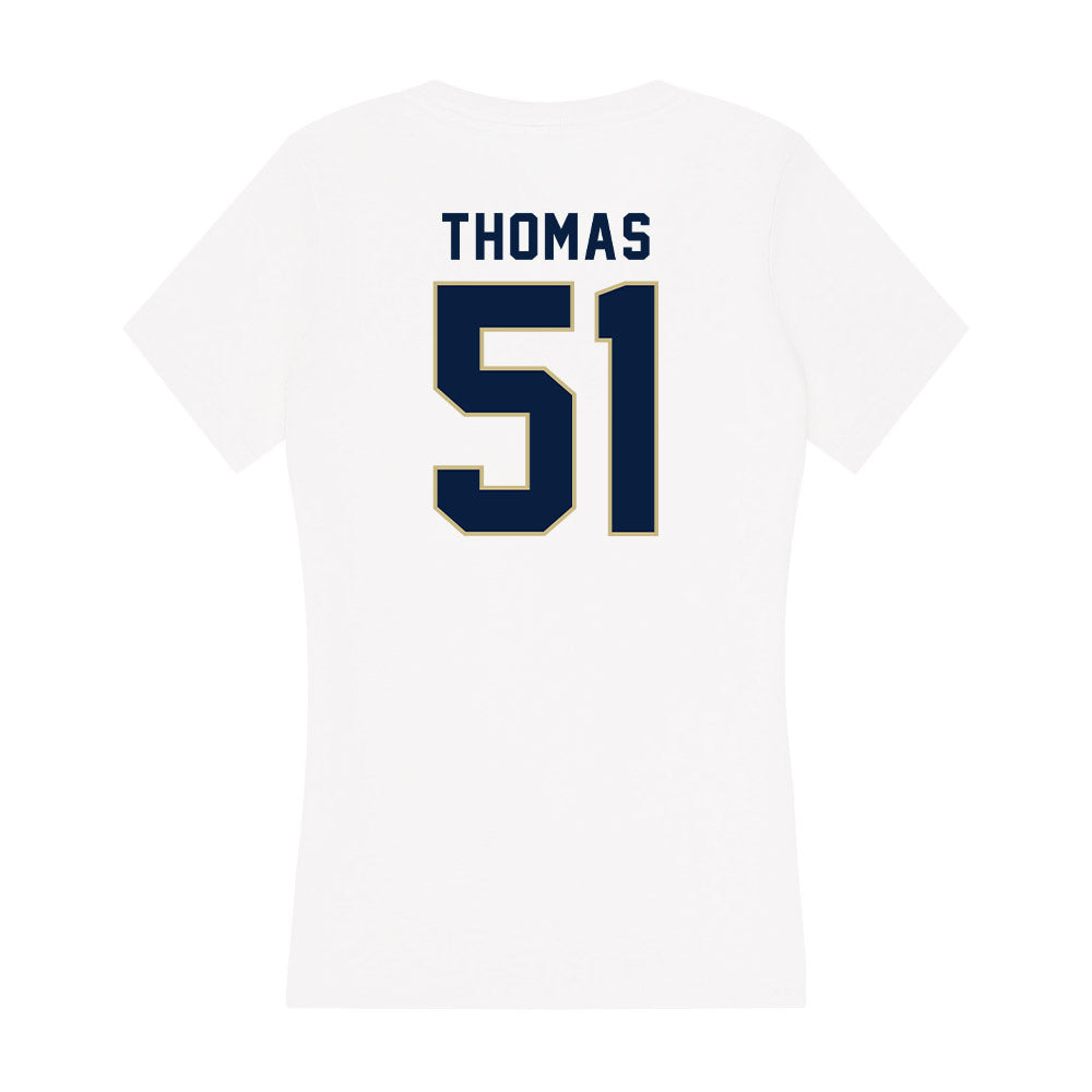 Akron - NCAA Football : DQ Thomas - Women's V-Neck T-Shirt Hoodie, Sweatshirt | CoreVibeTees.com (Image 2)