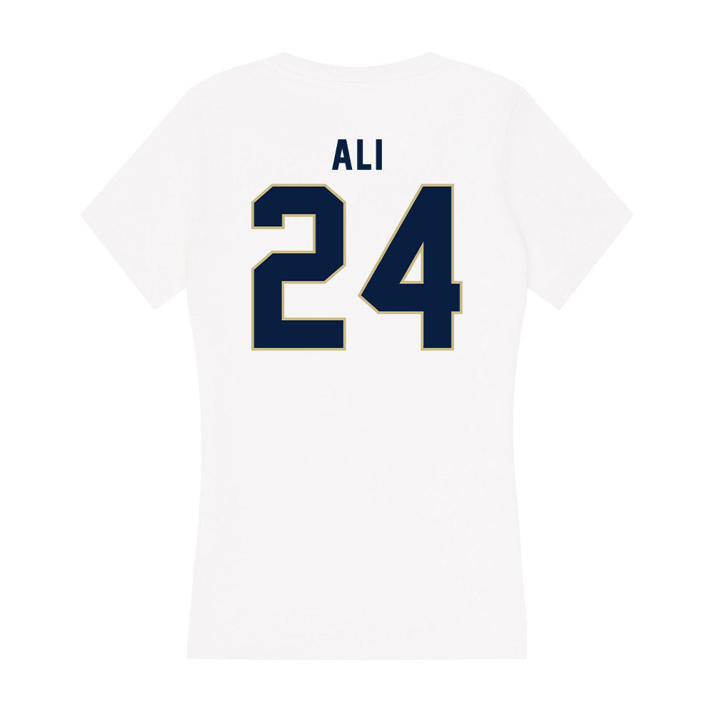 Akron - NCAA Men's Basketball : Ali Ali - Women's V-Neck T-Shirt Hoodie, Sweatshirt | CoreVibeTees.com (Image 2)