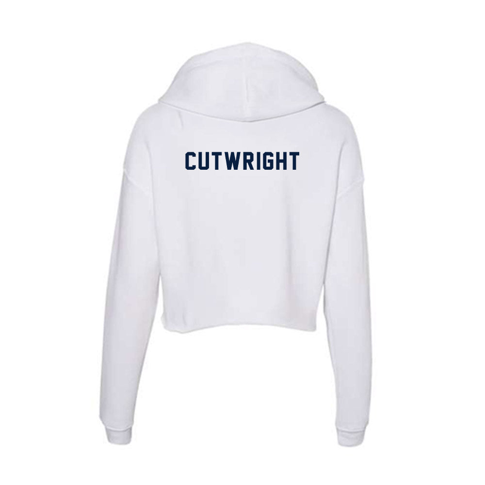 Akron - NCAA Cheerleading : Jacob Cutwright - Women's Crop Fleece Hoodie T-Shirts, Sweatshirt | CoreVibeTees.com (Image 2)