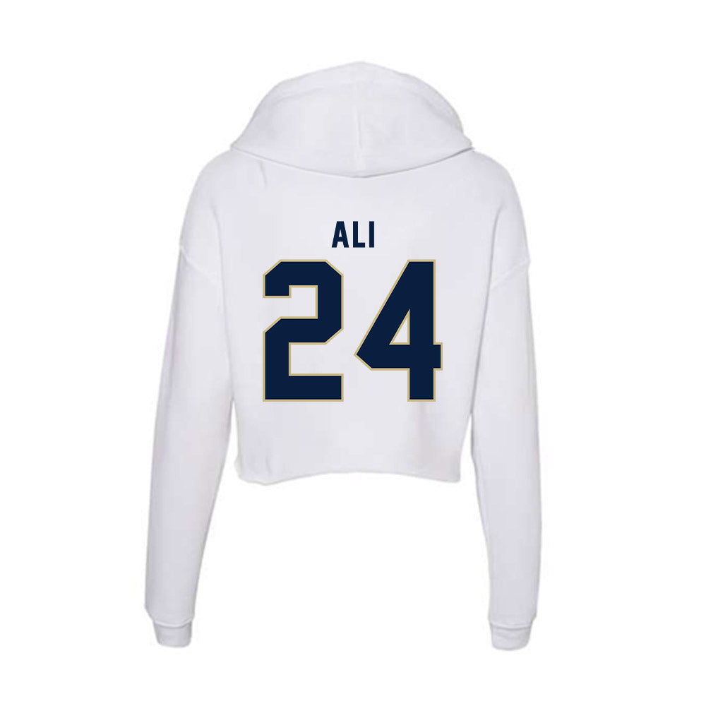Akron - NCAA Men's Basketball : Ali Ali - Women's Crop Fleece Hoodie T-Shirts, Sweatshirt | CoreVibeTees.com (Image 2)