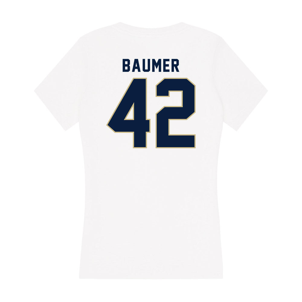 Akron - NCAA Women's Lacrosse : Katie Baumer - Women's V-Neck T-Shirt Hoodie, Sweatshirt | CoreVibeTees.com (Image 2)