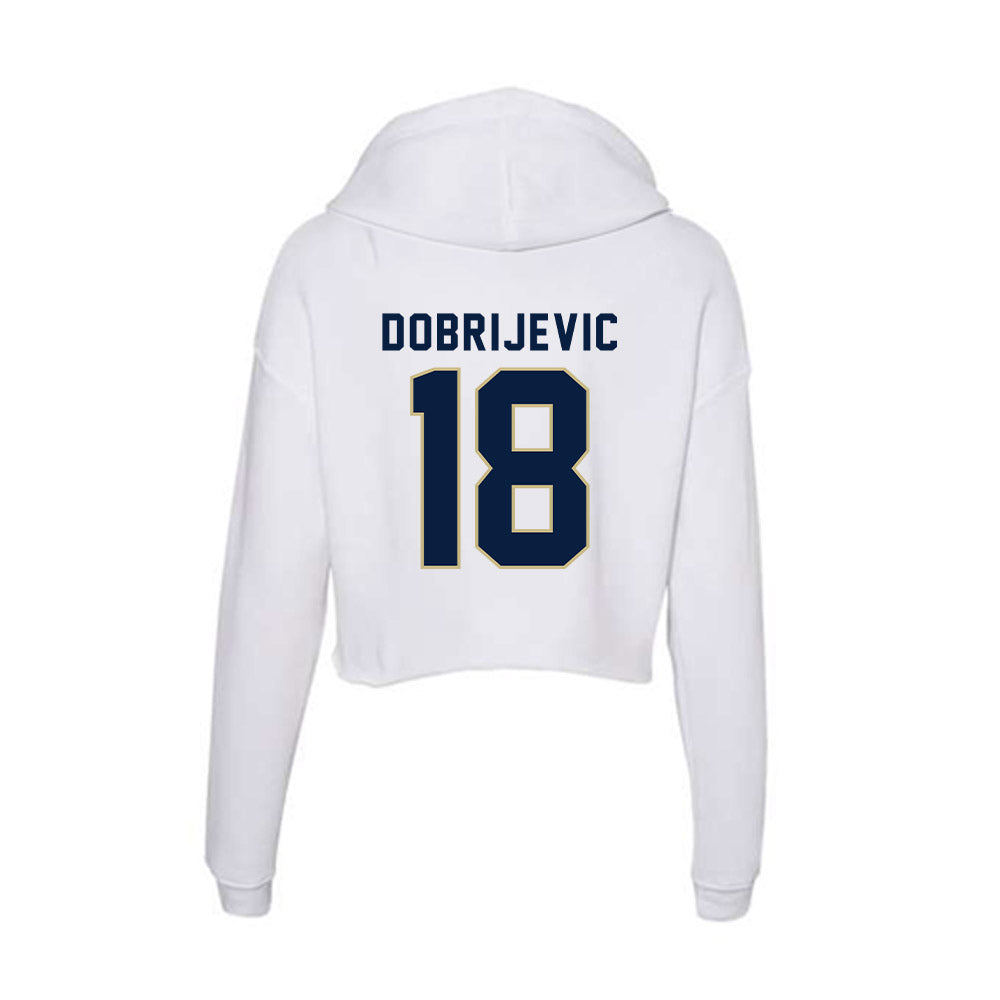 Akron - NCAA Men's Soccer : Stefan Dobrijevic - Women's Crop Fleece Hoodie T-Shirts, Sweatshirt | CoreVibeTees.com (Image 2)