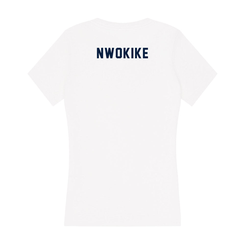 Akron - NCAA Women's Track & Field : Joy Nwokike - Women's V-Neck T-Shirt Hoodie, Sweatshirt | CoreVibeTees.com (Image 2)