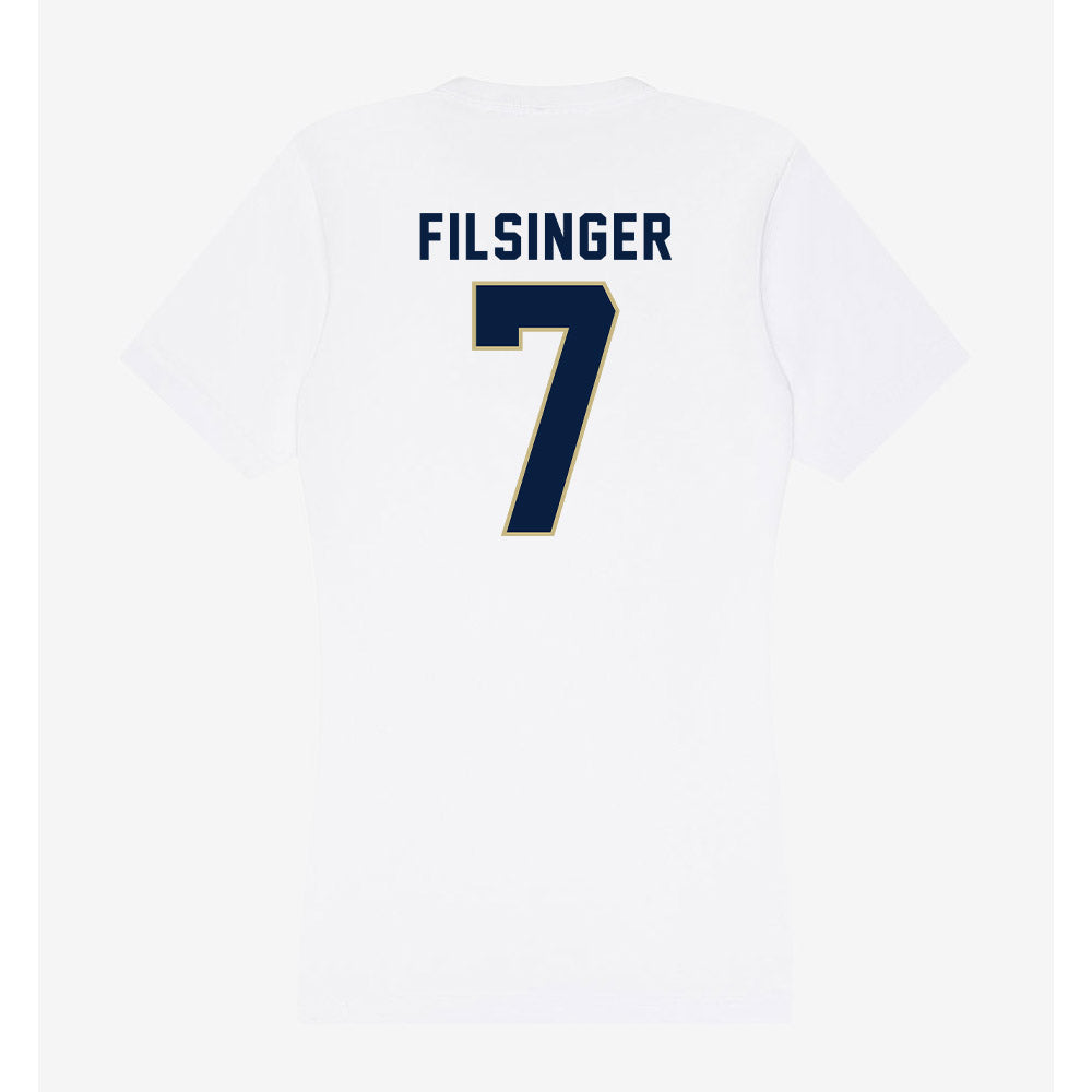 Akron - NCAA Men's Soccer : Connor Filsinger - Women's V-Neck T-Shirt Hoodie, Sweatshirt | CoreVibeTees.com (Image 2)