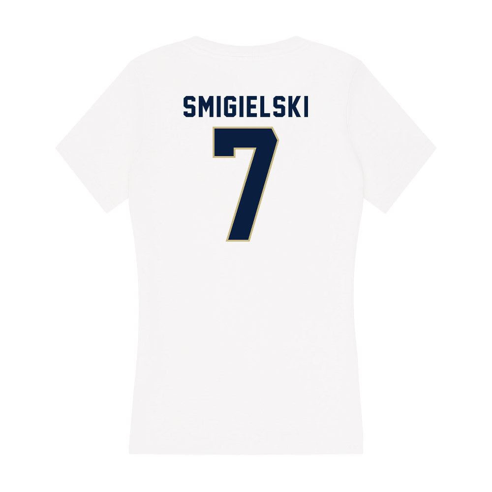 Akron - NCAA Softball : Rachel Smigielski - Women's V-Neck T-Shirt Hoodie, Sweatshirt | CoreVibeTees.com (Image 2)