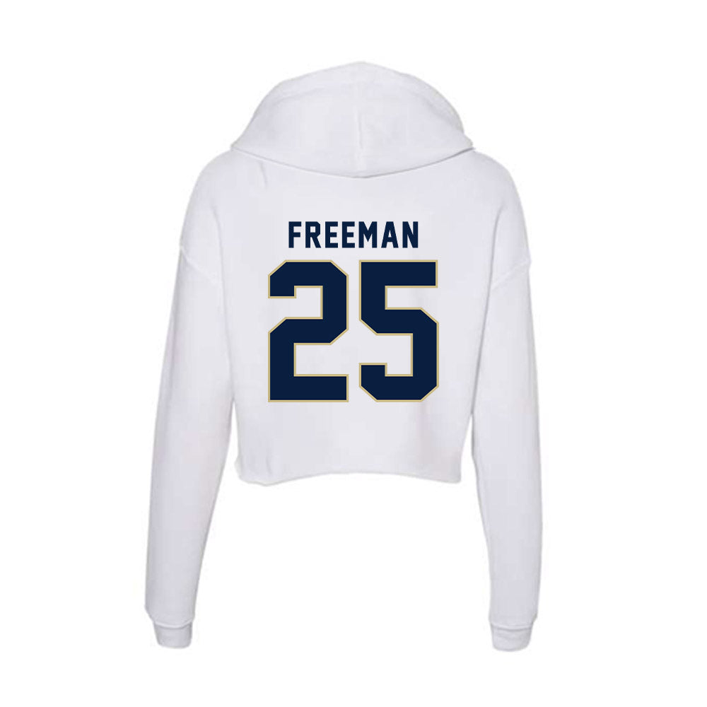 Akron - NCAA Men's Basketball : Enrique Freeman - Women's Crop Fleece Hoodie T-Shirts, Sweatshirt (Image 2)