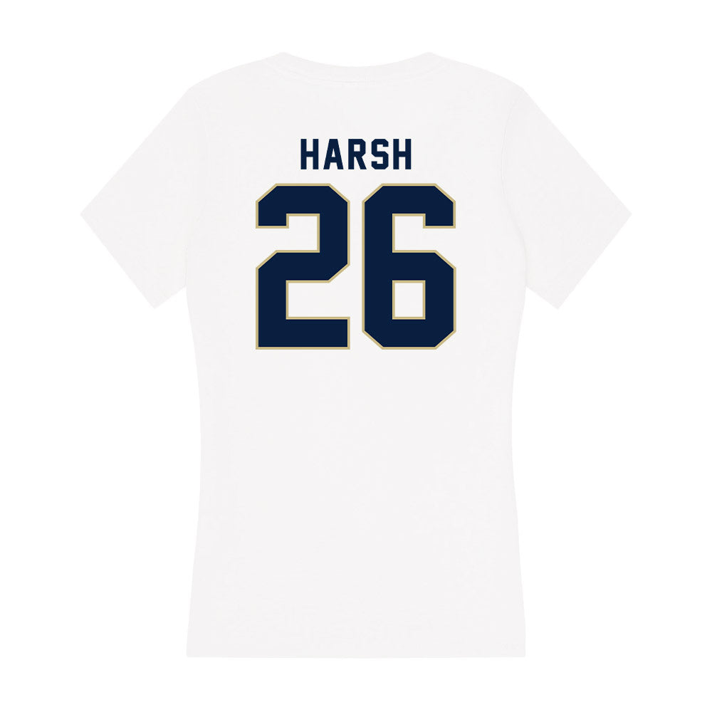 Akron - NCAA Women's Soccer : Kiana Harsh - Women's V-Neck T-Shirt Hoodie, Sweatshirt | CoreVibeTees.com (Image 2)