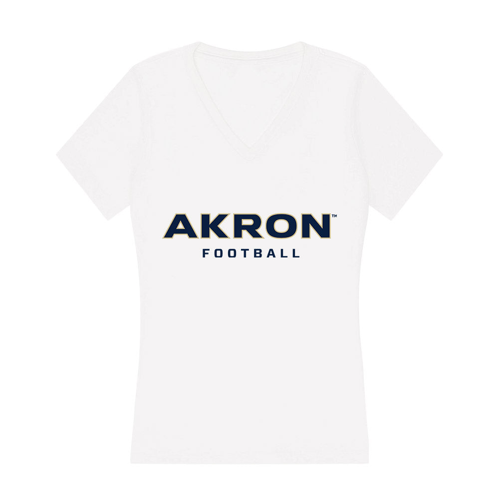 Akron - NCAA Football : Tyhler Williams - Women's V-Neck T-Shirt Hoodie, Sweatshirt | CoreVibeTees.com (Image 1)