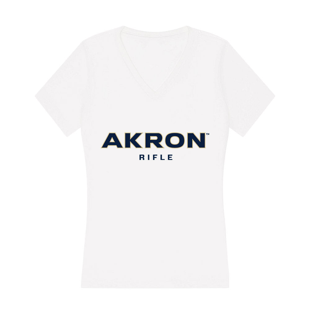 Akron - NCAA Rifle : Sally Reeke - Women's V-Neck T-Shirt Hoodie, Sweatshirt | CoreVibeTees.com (Image 1)