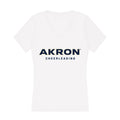 Akron - NCAA Cheerleading : Erin Farmer - Women's V-Neck T-Shirt Hoodie, Sweatshirt | CoreVibeTees.com (Image 1)