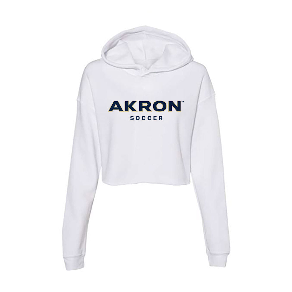Akron - NCAA Men's Soccer : Stefan Dobrijevic - Women's Crop Fleece Hoodie T-Shirts, Sweatshirt | CoreVibeTees.com (Image 1)