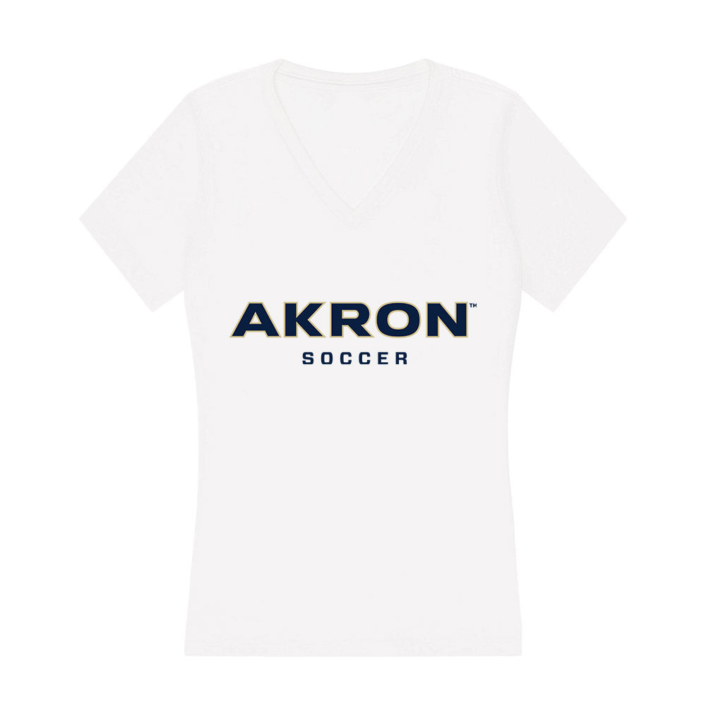 Akron - NCAA Women's Soccer : Karlie Sugar - Women's V-Neck T-Shirt Hoodie, Sweatshirt | CoreVibeTees.com (Image 1)
