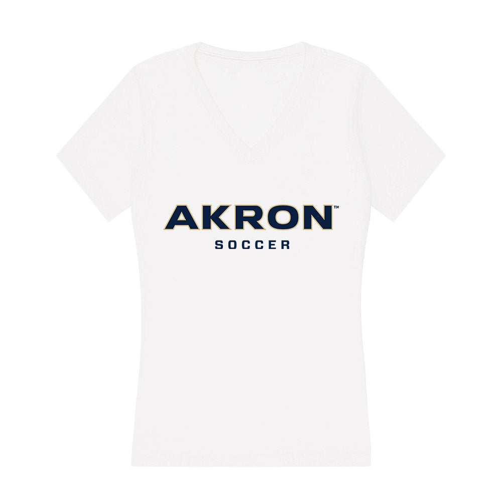 Akron - NCAA Men's Soccer : Connor Filsinger - Women's V-Neck T-Shirt Hoodie, Sweatshirt | CoreVibeTees.com (Image 1)