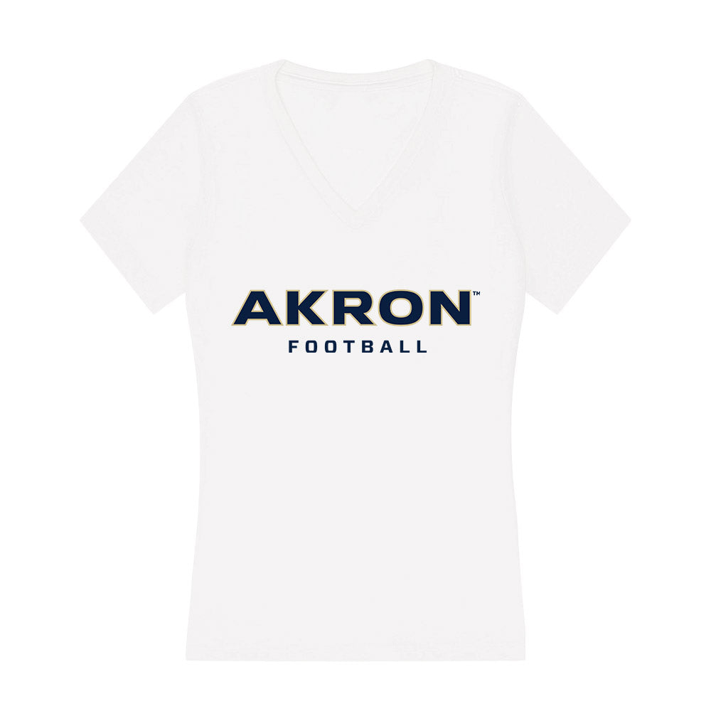 Akron - NCAA Football : Brandon Hills - Women's V-Neck T-Shirt Hoodie, Sweatshirt | CoreVibeTees.com (Image 1)