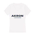 Akron - NCAA Women's Lacrosse : Katie Baumer - Women's V-Neck T-Shirt Hoodie, Sweatshirt | CoreVibeTees.com (Image 1)