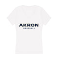 Akron - NCAA Baseball : Andrew Horvath - Women's V-Neck T-Shirt Hoodie, Sweatshirt | CoreVibeTees.com (Image 1)