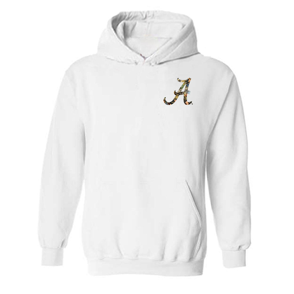 Alabama - NCAA Baseball : Hagan Banks - Tree Tide‚Ñ¢ Camo Hooded Sweatshirt T-Shirts, Hoodie | CoreVibeTees.com (Image 1)