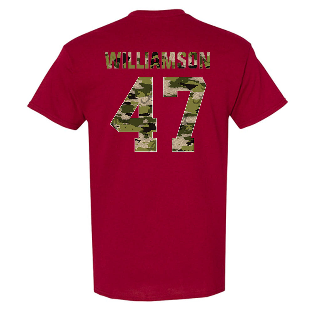 Alabama - NCAA Baseball : Jojo Williamson - Tusk‚Ñ¢ Camo Script A T-Shirt Hoodie, Sweatshirt | CoreVibeTees.com (Image 2)