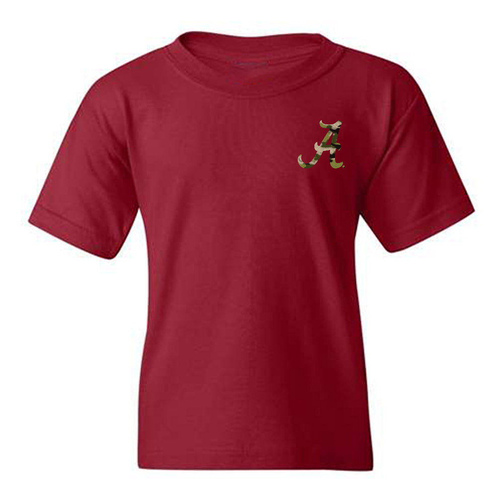 Alabama - NCAA Baseball : Jonathan Stevens - Tusk‚Ñ¢ Camo Script A Youth T-Shirt Hoodie, Sweatshirt (Image 1)