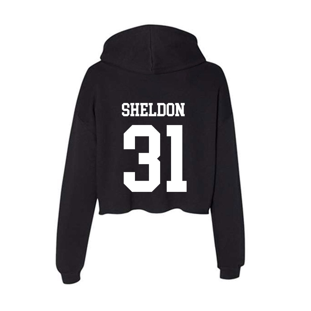 '- NCAA Women's Track & Field : Morgan Sheldon - Women's Crop Fleece Hoodie T-Shirts, Sweatshirt | CoreVibeTees.com (Image 2)