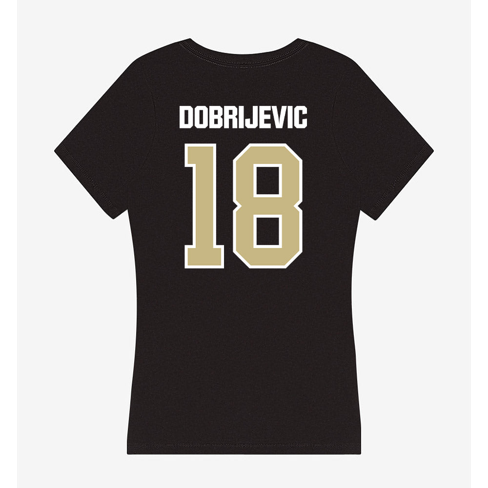 Akron - NCAA Men's Soccer : Stefan Dobrijevic - Women's V-Neck T-Shirt Style001 Hoodie, Sweatshirt (Image 2)