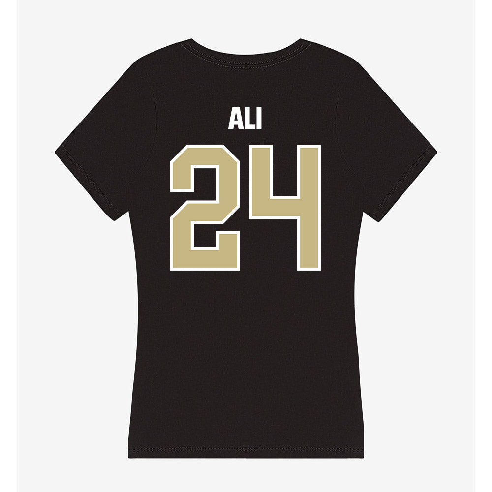Akron - NCAA Men's Basketball : Ali Ali - Women's V-Neck T-Shirt Style001 Hoodie, Sweatshirt | CoreVibeTees.com (Image 2)