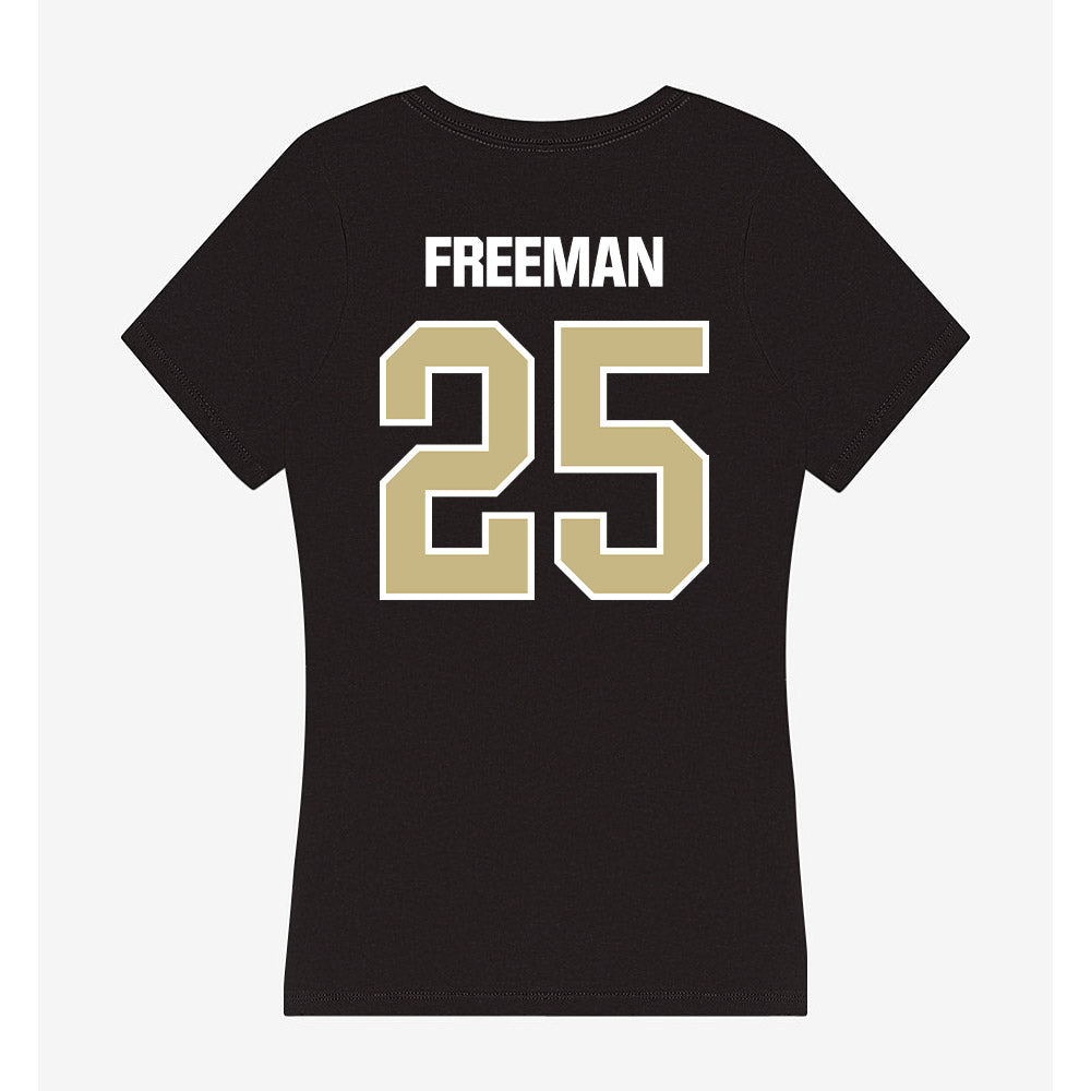 Akron - NCAA Men's Basketball : Enrique Freeman - Women's V-Neck T-Shirt Style001 Hoodie, Sweatshirt (Image 2)