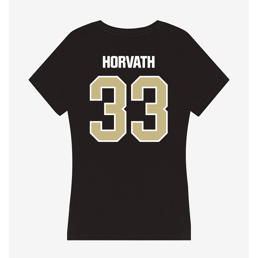 Akron - NCAA Baseball : Andrew Horvath - Women's V-Neck T-Shirt Style001 Hoodie, Sweatshirt | CoreVibeTees.com (Image 2)