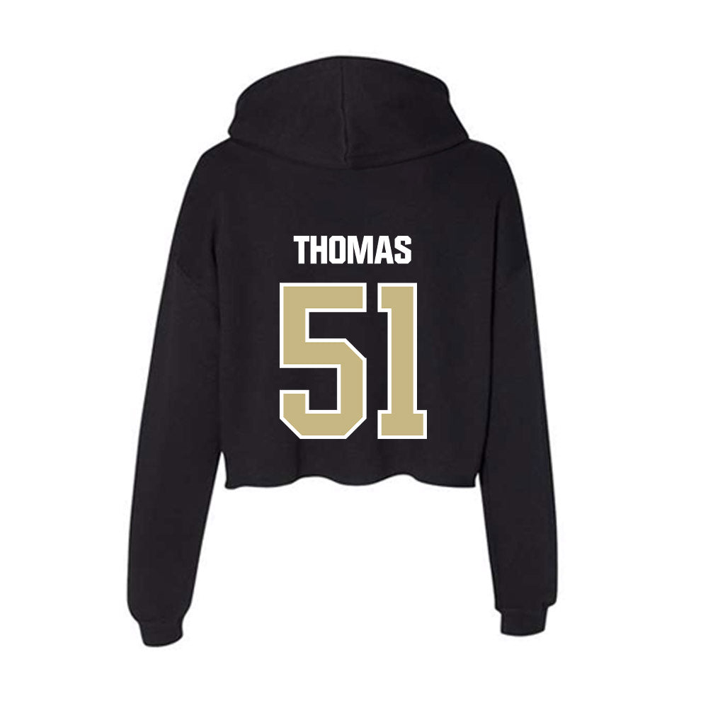 Akron - NCAA Football : DQ Thomas - Women's Crop Fleece Hoodie Style001 T-Shirts, Sweatshirt | CoreVibeTees.com (Image 2)