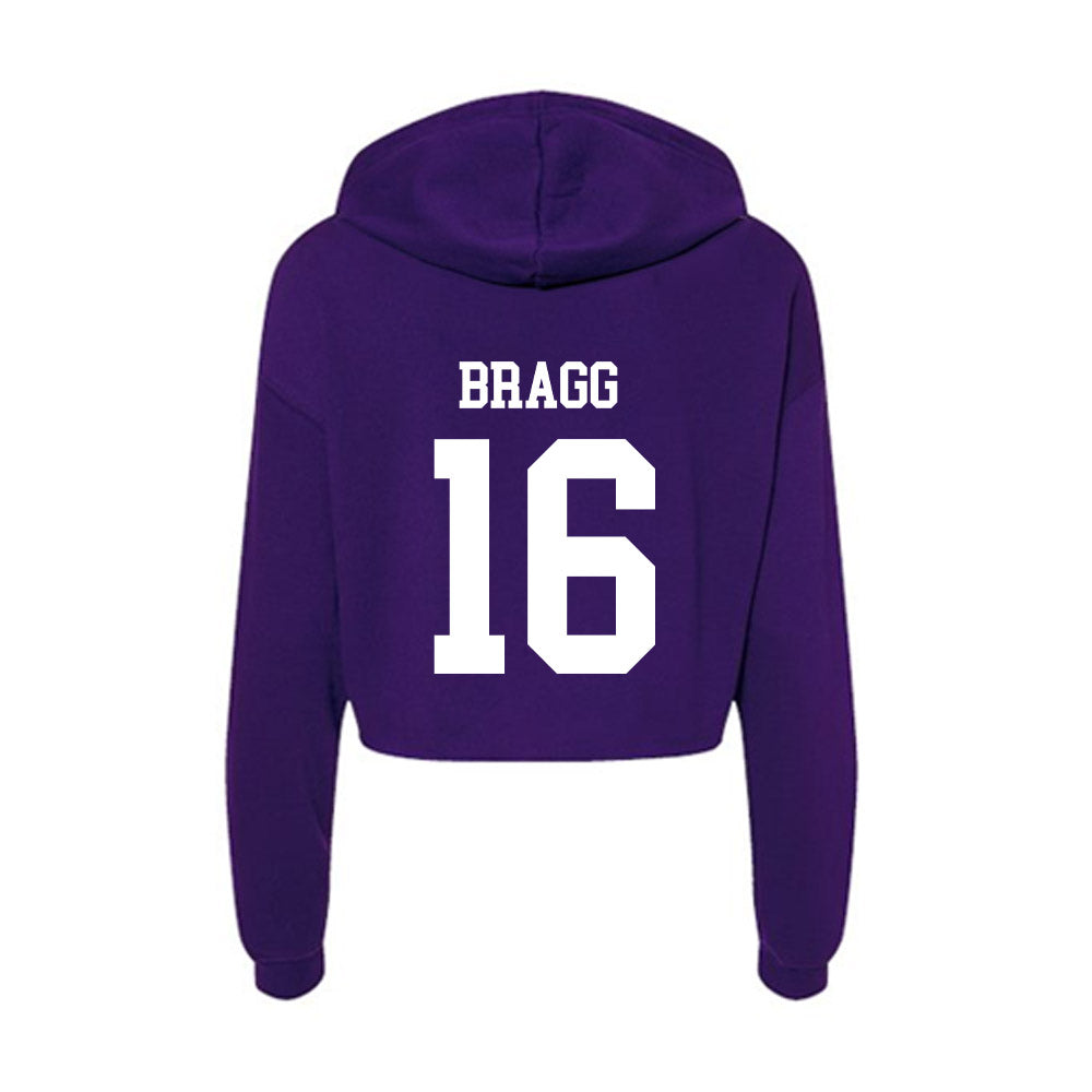'- NCAA Men's Track & Field : Payton Bragg - Women's Crop Fleece Hoodie T-Shirts, Sweatshirt | CoreVibeTees.com (Image 2)