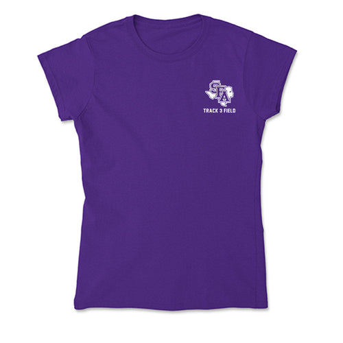 '- NCAA Men's Track & Field : Johnny Banks - Soft Style Women‚Äôs T-Shirt Hoodie, Sweatshirt | CoreVibeTees.com (Image 1)