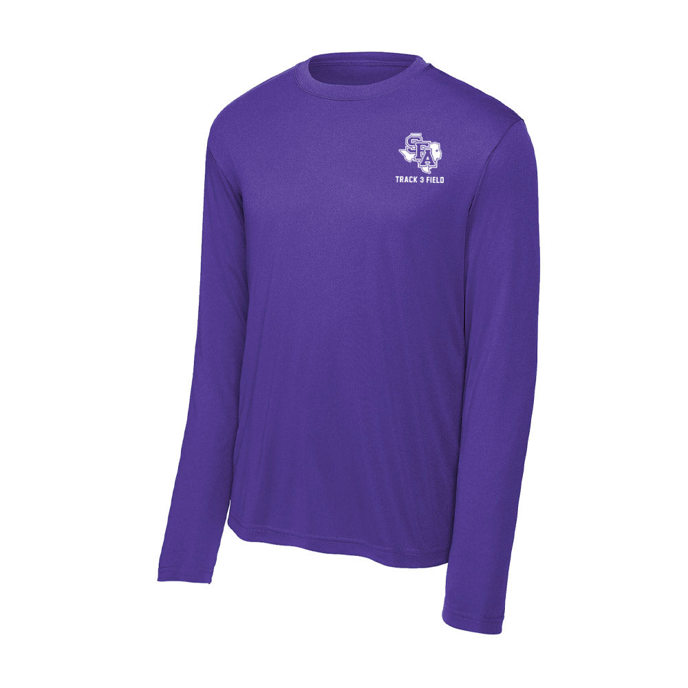 '- NCAA Men's Track & Field : Johnny Banks - Activewear Long Sleeve T-Shirt Hoodie, Sweatshirt | CoreVibeTees.com (Image 1)