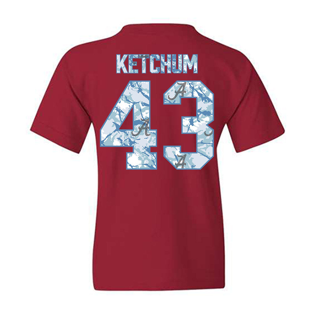 Alabama - NCAA Baseball : Jack Ketchum - Hydrobama‚Ñ¢ Youth T-Shirt Style001 Hoodie, Sweatshirt | CoreVibeTees.com (Image 2)