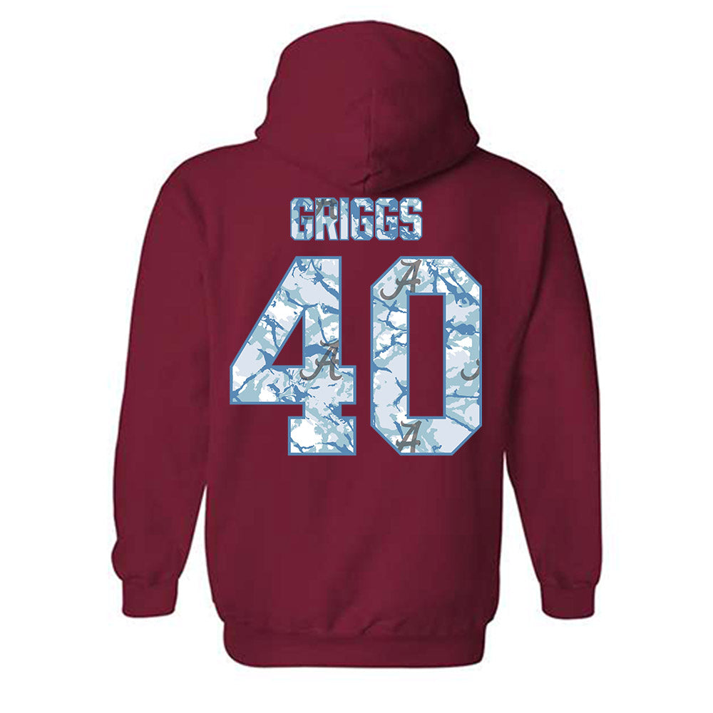 Alabama - NCAA Baseball : Sean Griggs - Hydrobama‚Ñ¢ Hooded Sweatshirt Style001 T-Shirts, Hoodie | CoreVibeTees.com (Image 2)