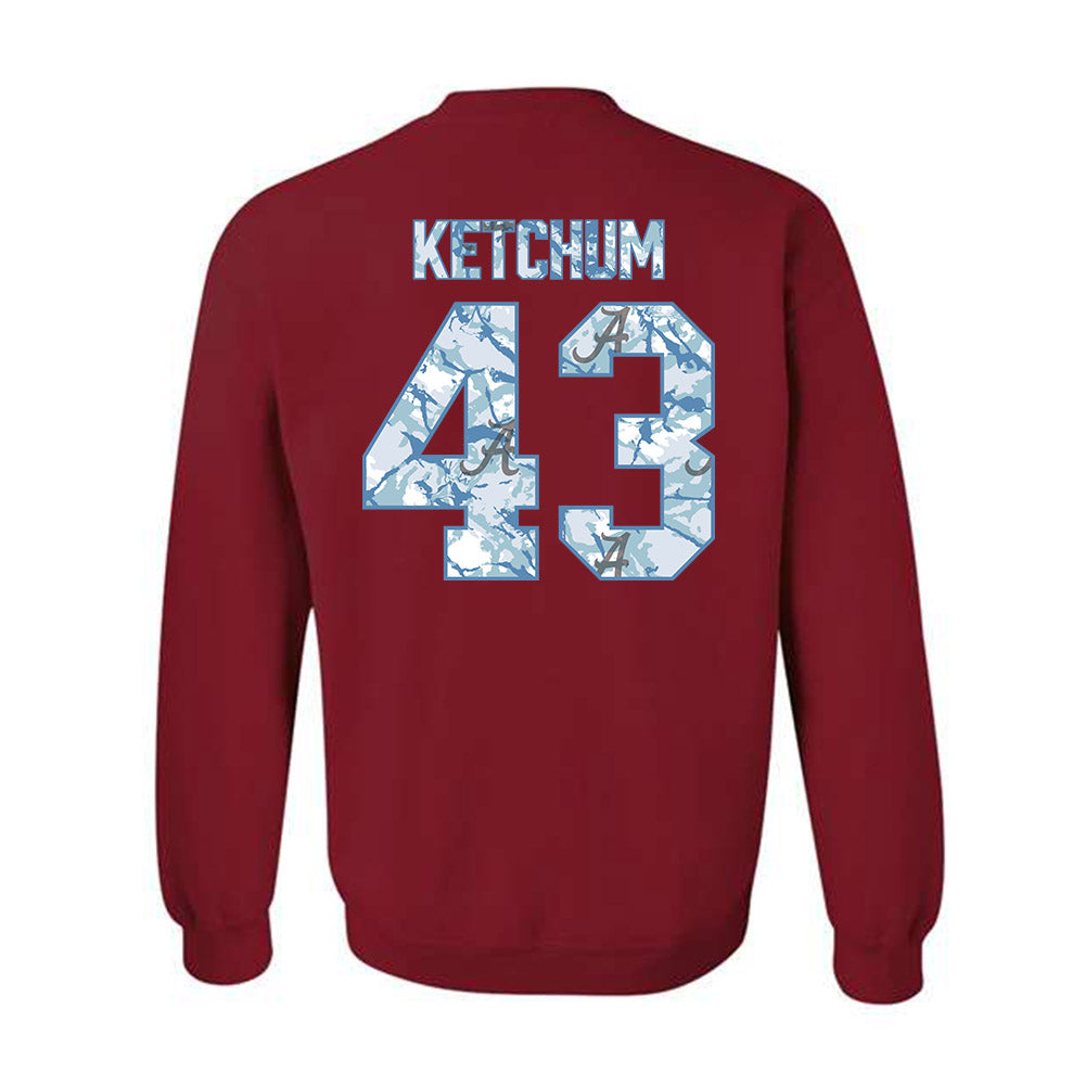 Alabama - NCAA Baseball : Jack Ketchum - Hydrobama‚Ñ¢ Crewneck Sweatshirt T-Shirts, Hoodie | CoreVibeTees.com (Image 2)