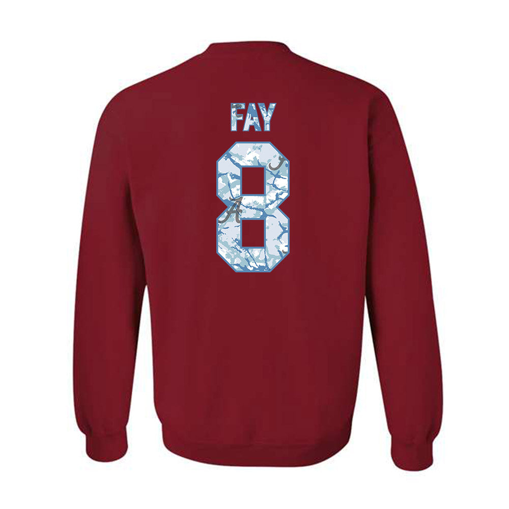 Alabama - NCAA Baseball : Tyler Fay - Hydrobama‚Ñ¢ Crewneck Sweatshirt T-Shirts, Hoodie | CoreVibeTees.com (Image 2)