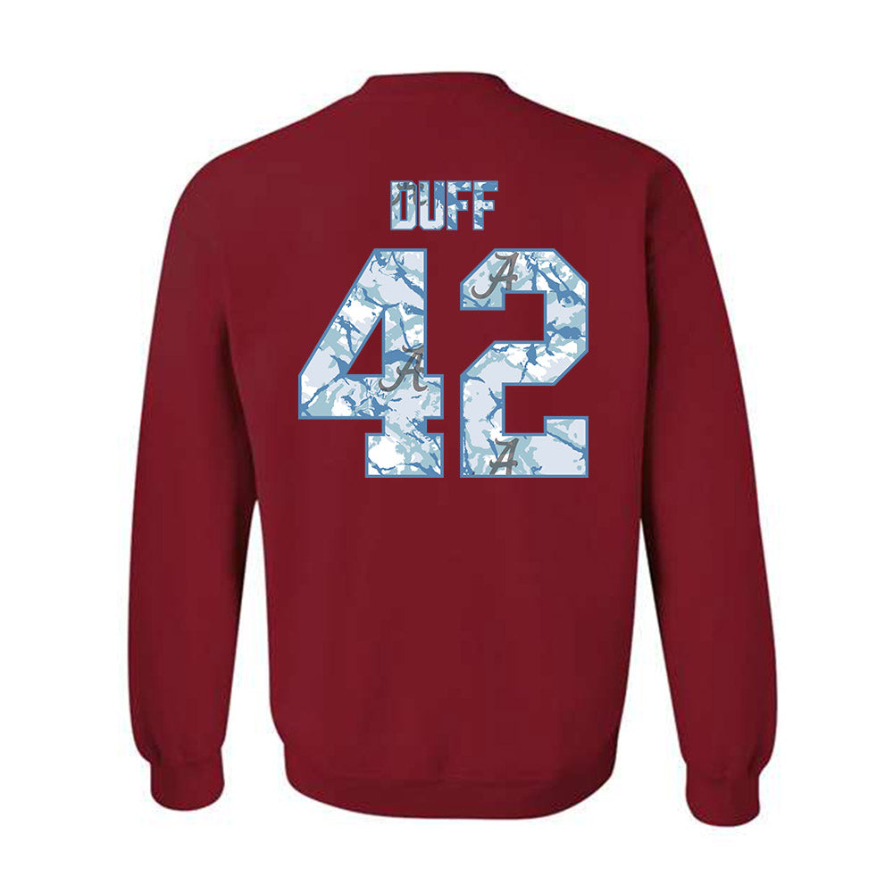 Alabama - NCAA Baseball : Ahmaad Duff - Hydrobama‚Ñ¢ Crewneck Sweatshirt T-Shirts, Hoodie | CoreVibeTees.com (Image 2)
