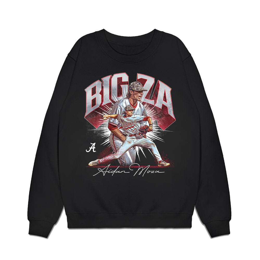 Alabama - NCAA Baseball : Aidan Moza - Player Collage Premium Crewneck Sweatshirt T-Shirts, Hoodie | CoreVibeTees.com