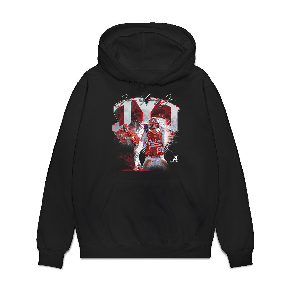 Alabama - NCAA Baseball : Jon Young Jr. - Collage Premium Hooded Sweatshirt T-Shirts, Hoodie | CoreVibeTees.com