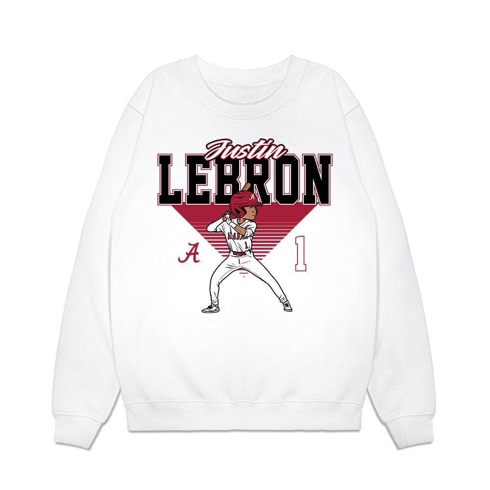 Alabama - NCAA Baseball : Justin Lebron - Caricature Premium Crewneck Sweatshirt T-Shirts, Hoodie | CoreVibeTees.com
