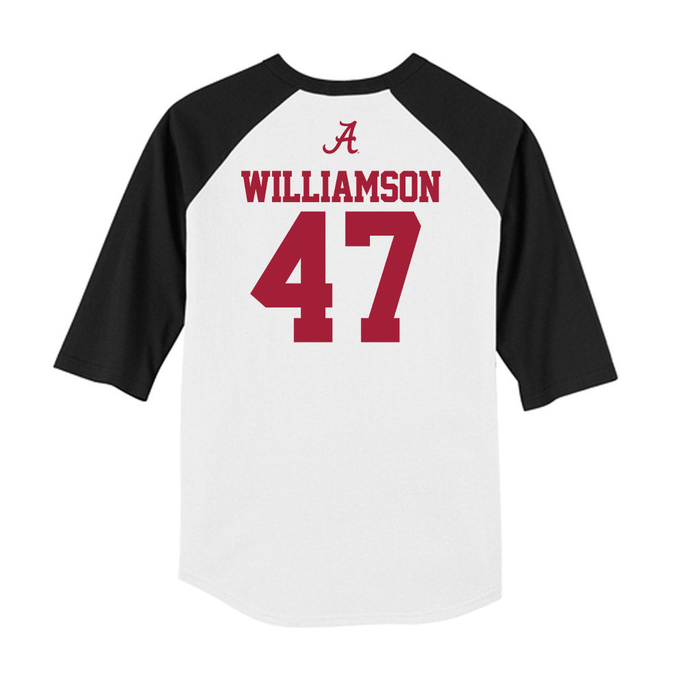 Alabama - NCAA Baseball : Jojo Williamson - USA Raglan Raglan Shirt Hoodie, Sweatshirt | CoreVibeTees.com (Image 2)