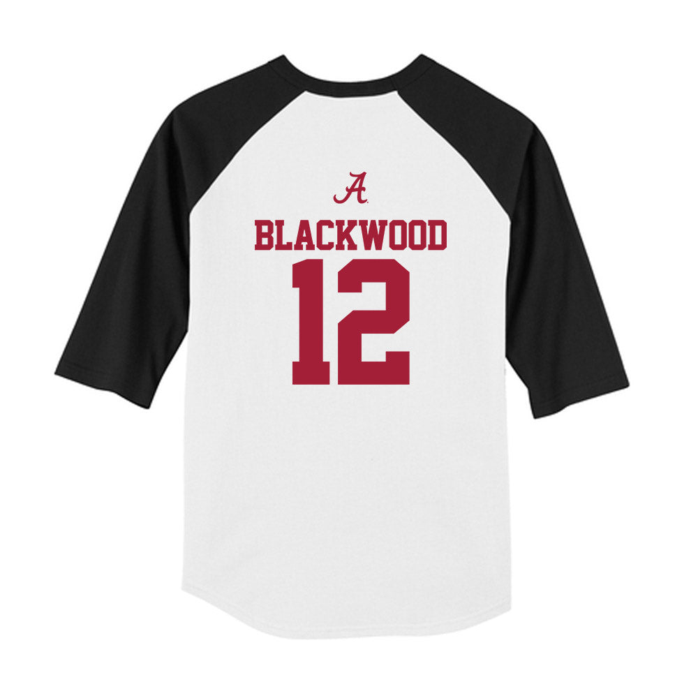 Alabama - NCAA Baseball : JT Blackwood - USA Raglan Youth Raglan T-Shirt Hoodie, Sweatshirt | CoreVibeTees.com (Image 2)