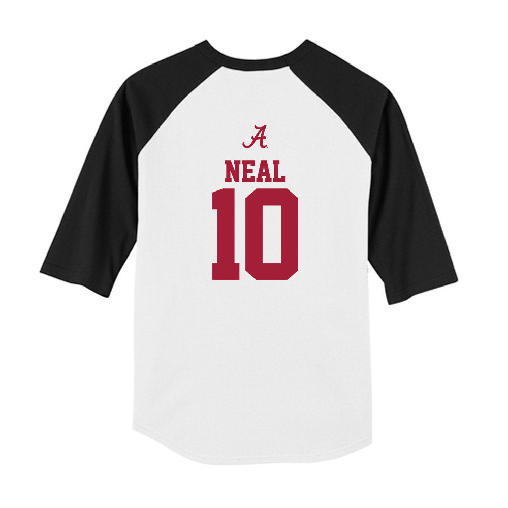 Alabama - NCAA Baseball : Brady Neal - USA Raglan Youth Raglan T-Shirt Hoodie, Sweatshirt | CoreVibeTees.com (Image 2)