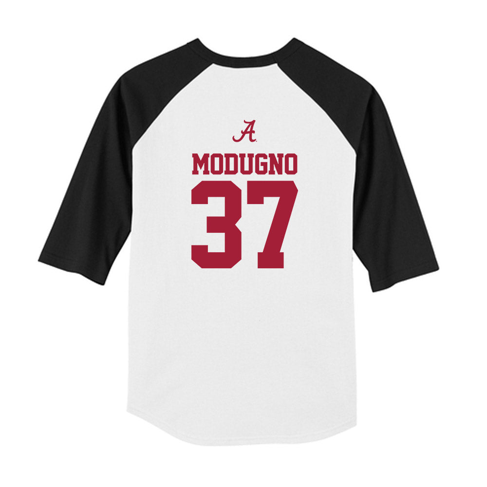 Alabama - NCAA Baseball : Andre Modugno - USA Raglan Youth Raglan T-Shirt Hoodie, Sweatshirt | CoreVibeTees.com (Image 2)