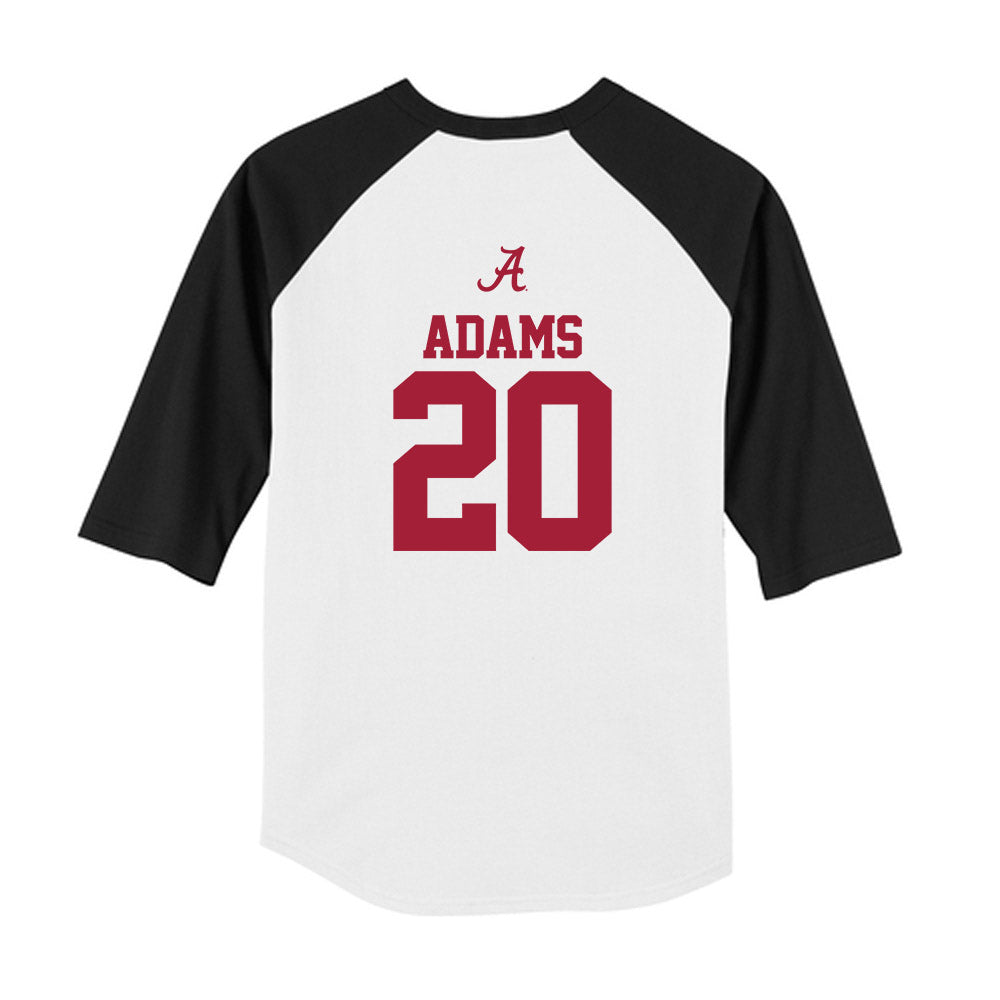 Alabama - NCAA Baseball : Zane Adams - USA Raglan Youth Raglan T-Shirt Hoodie, Sweatshirt | CoreVibeTees.com (Image 2)