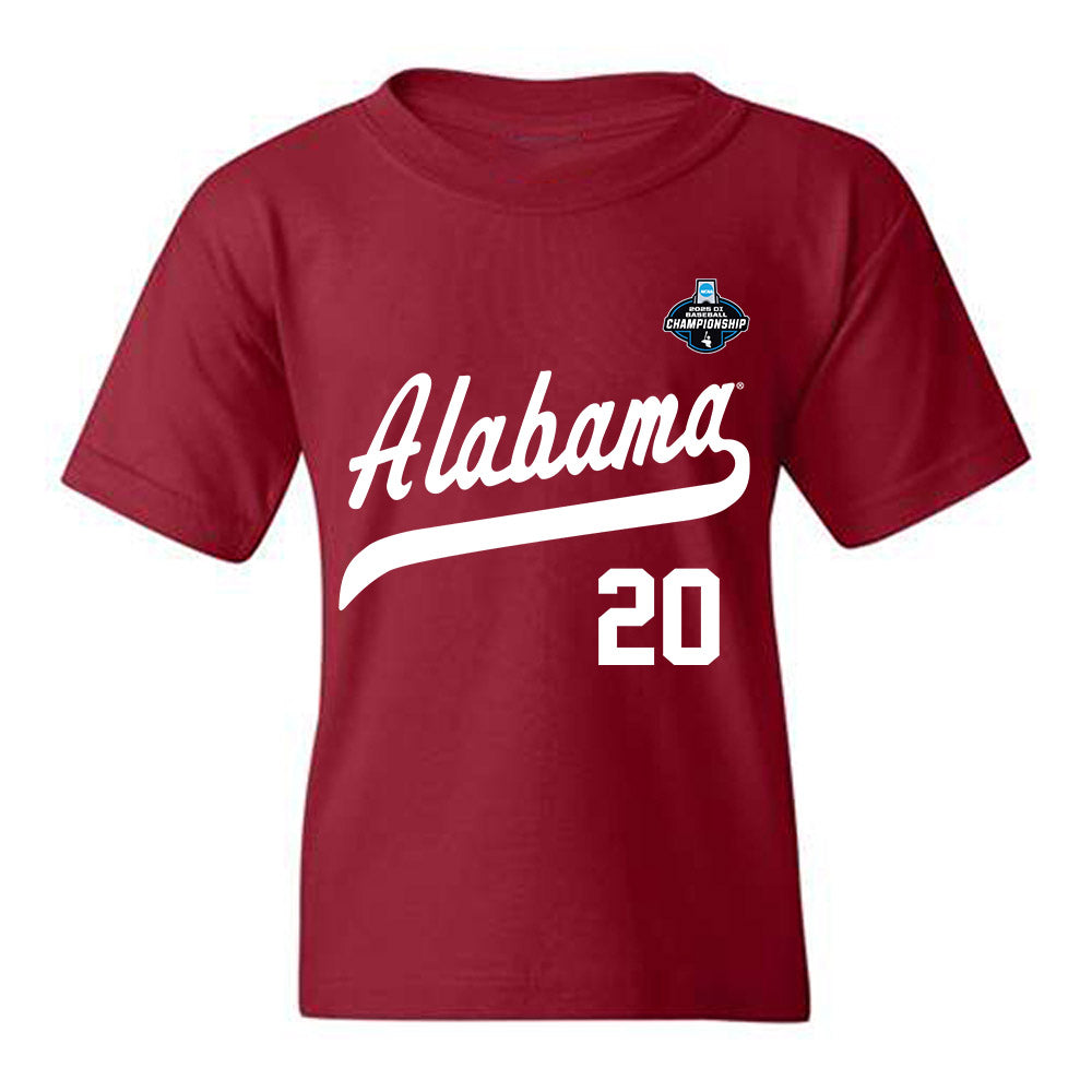 Alabama - NCAA Baseball : Zane Adams - NCAA¬Æ Replica Shersey Youth T-Shirt Style004 Hoodie, Sweatshirt (Image 1)