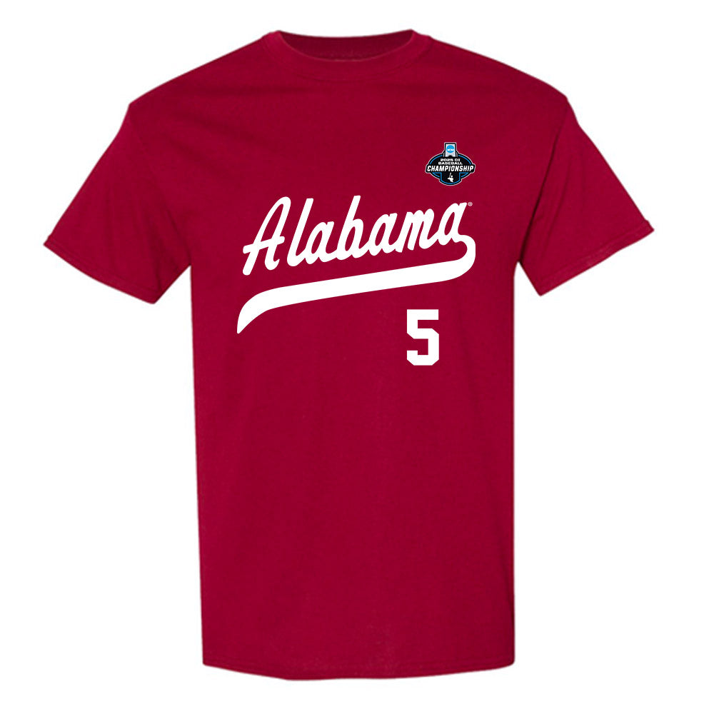 Alabama - NCAA Baseball : Richie Bonomolo Jr. - NCAA¬Æ Replica Shersey T-Shirt Style001 Hoodie, Sweatshirt (Image 1)